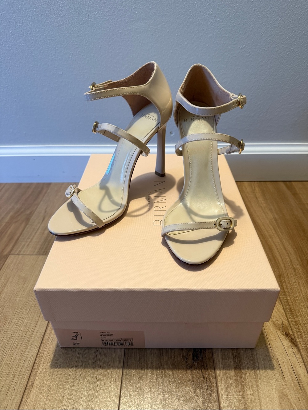 ALEXANDRE BIRMAN POPPY 100 LEATHER SANDAL SZ IT 37.5